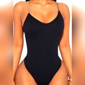 Fashion Nova Chain strap bodysuit